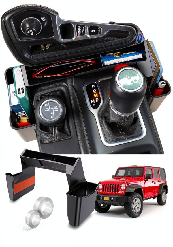 Jeep Console Organizer ABS Durable Eamplest-0