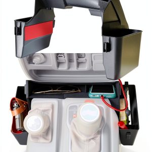 JVMA Jeep Center Console Organizer ABS Black 3 Piece Set-0
